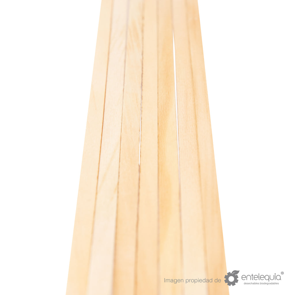 Agitador de Madera 15 cm - Desechable Biodegradable Entelequia