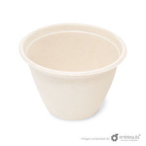 Tazón Paja de Trigo 14oz TP 14 - Desechables Biodegradables Entelequia® 500 pzas