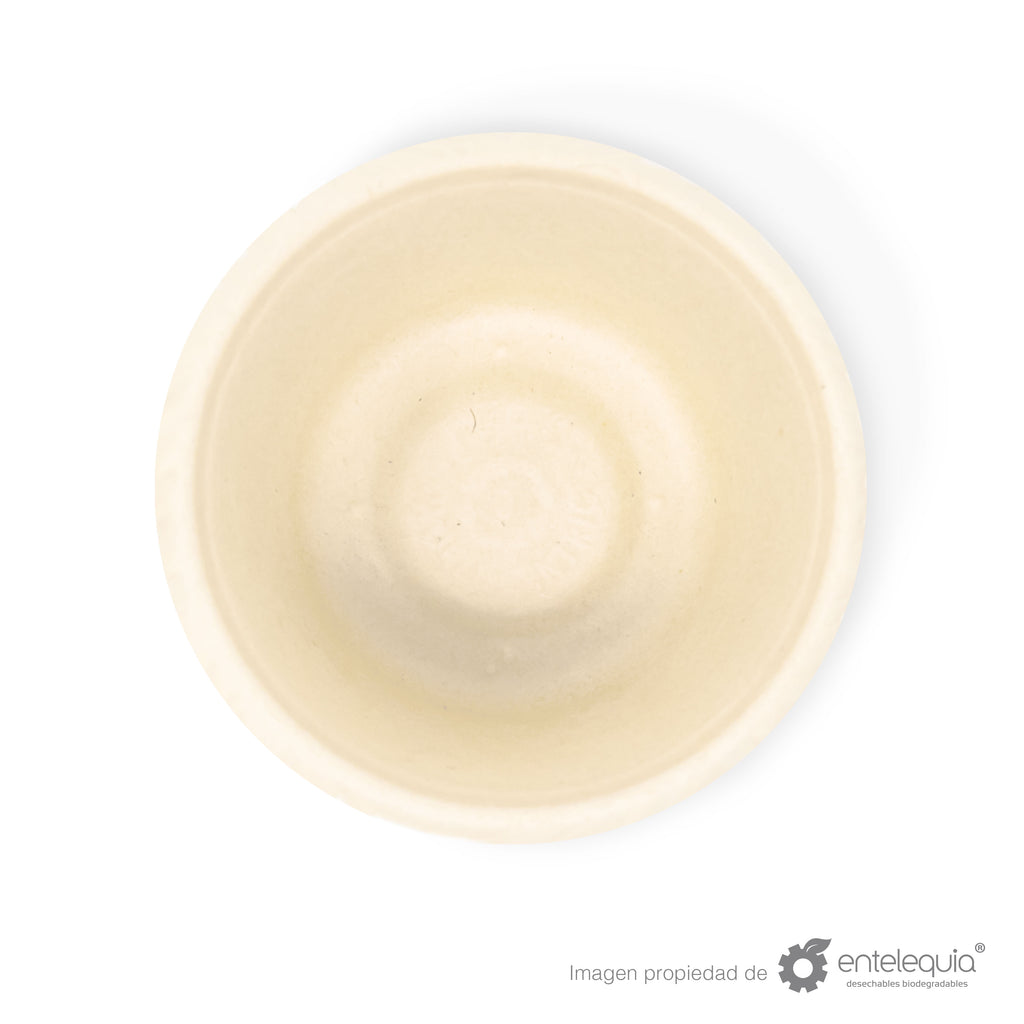 Tazón Paja de Trigo 4oz TP4 - Desechables Biodegradable Entelequia