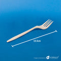 Tenedor 6" Fécula de Maíz T6 - Desechable Biodegradable Entelequia