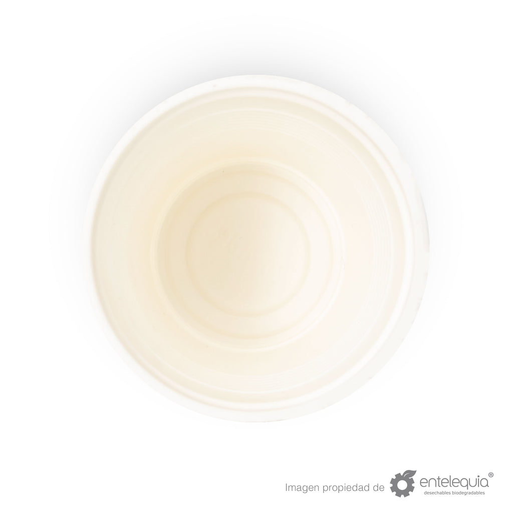 Vaso Fécula de Maíz bebida fría 8oz VF8 - Desechable Biodegradable Entelequia