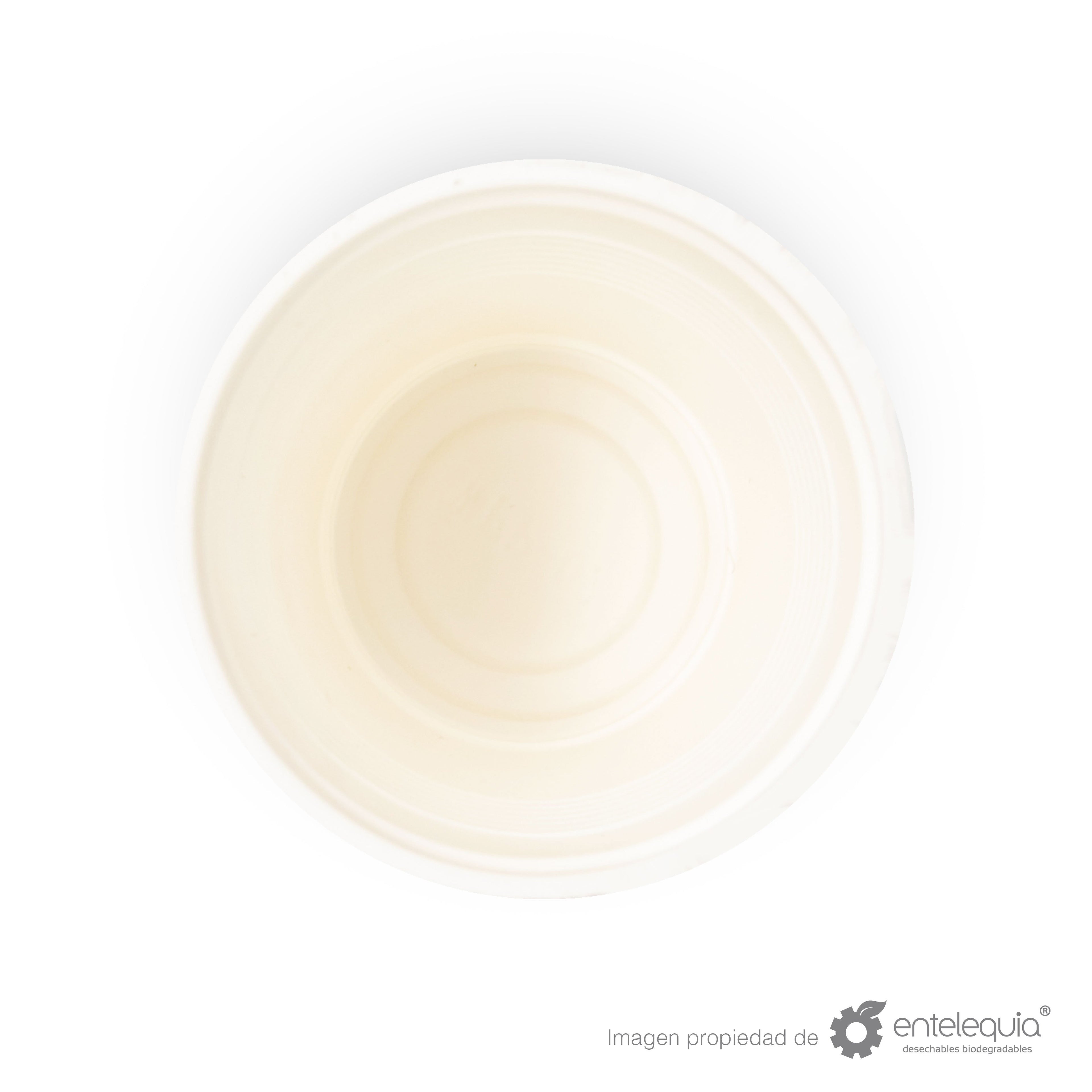 Vaso Fécula de Maíz bebida fría 8oz VF8 - Desechable Biodegradable Entelequia