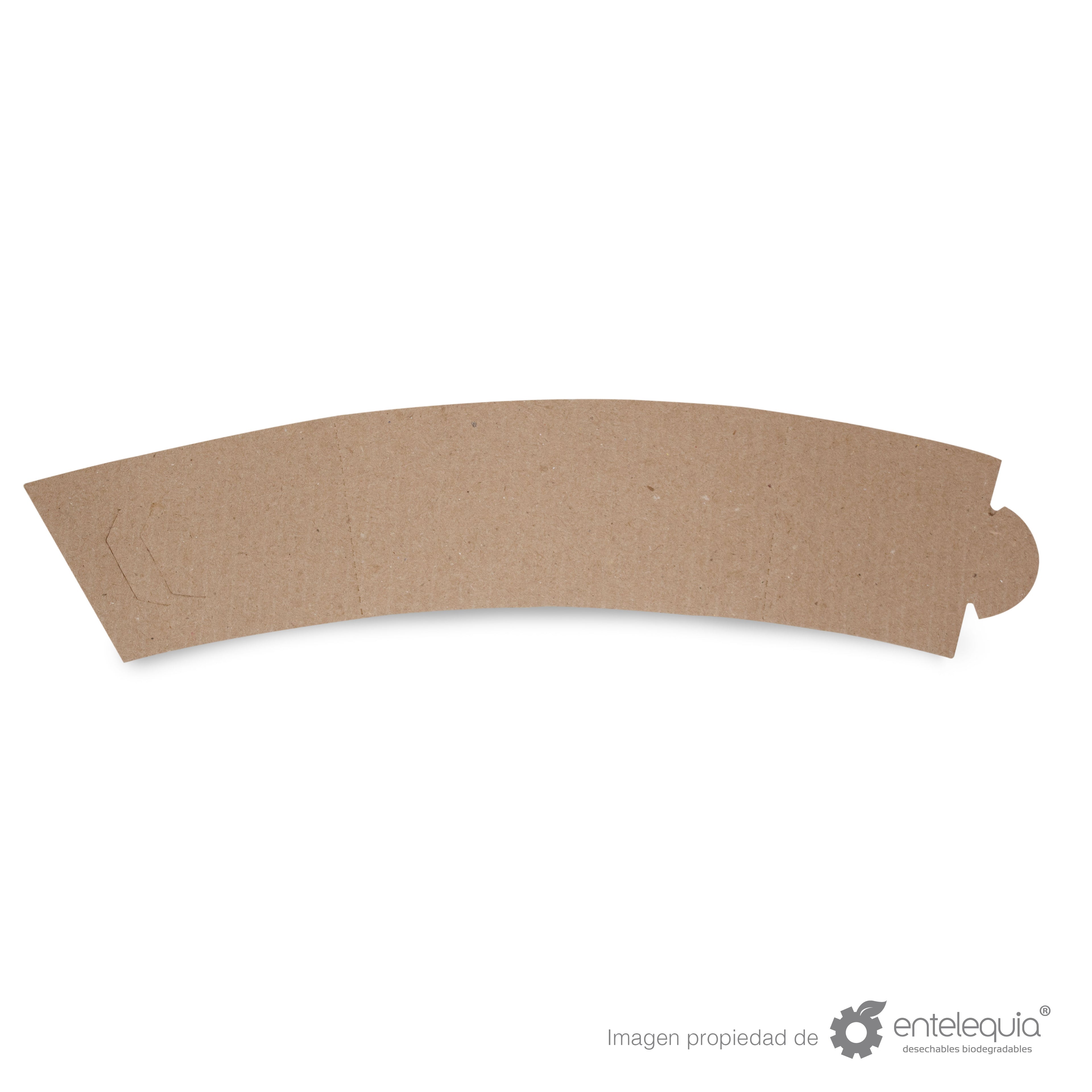 Fajilla Genérica de cartón para Vaso de Café - Desechable Biodegradable Entelequia 100/1000 pzas