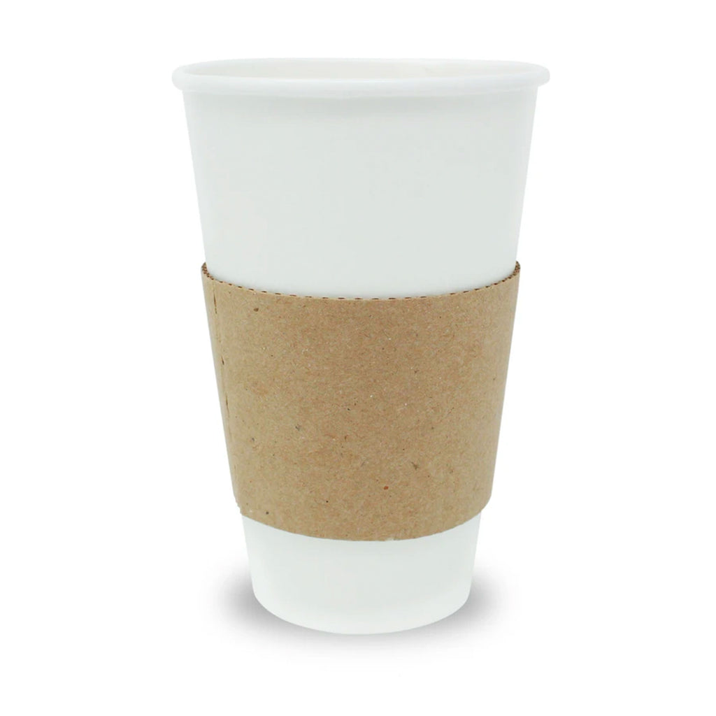 Fajilla Genérica de cartón para Vaso de Café - Desechables Biodegradables Entelequia® 1,000 pzas