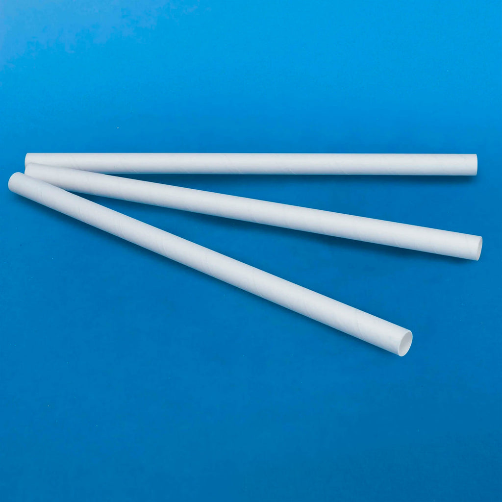 Popote Jumbo de Tapioca 8.5" sin estuchar - Desechables Biodegradables Entelequia® 100 pzas