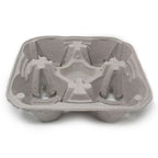 Porta Vasos de Fibra reciclada PV - Desechables Biodegradables Entelequia® 300 pzas