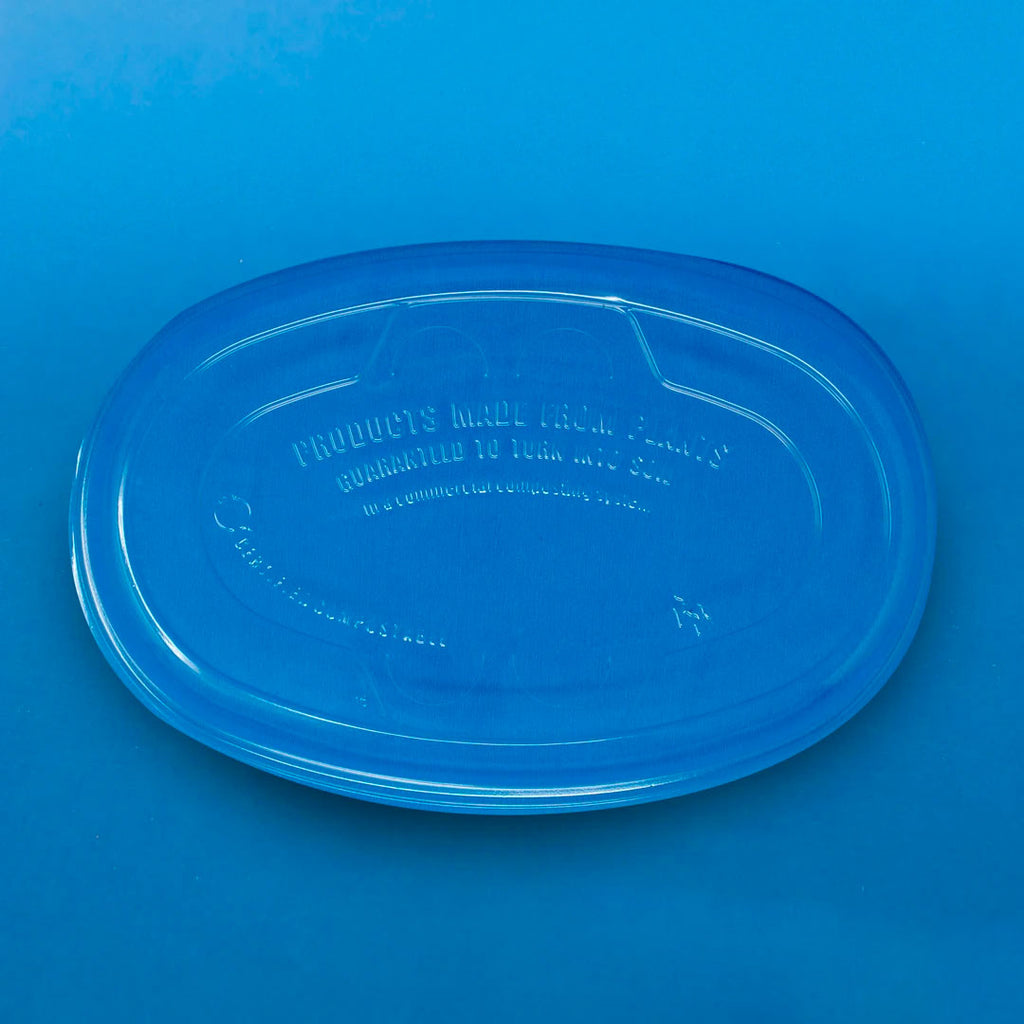 Tapa PLA Contenedor 32 oz - Desechables Biodegradables Entelequia® 300 pzas