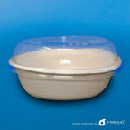 Tapa PLA Contenedor 32oz - Desechable Biodegradable Entelequia 300 pzas