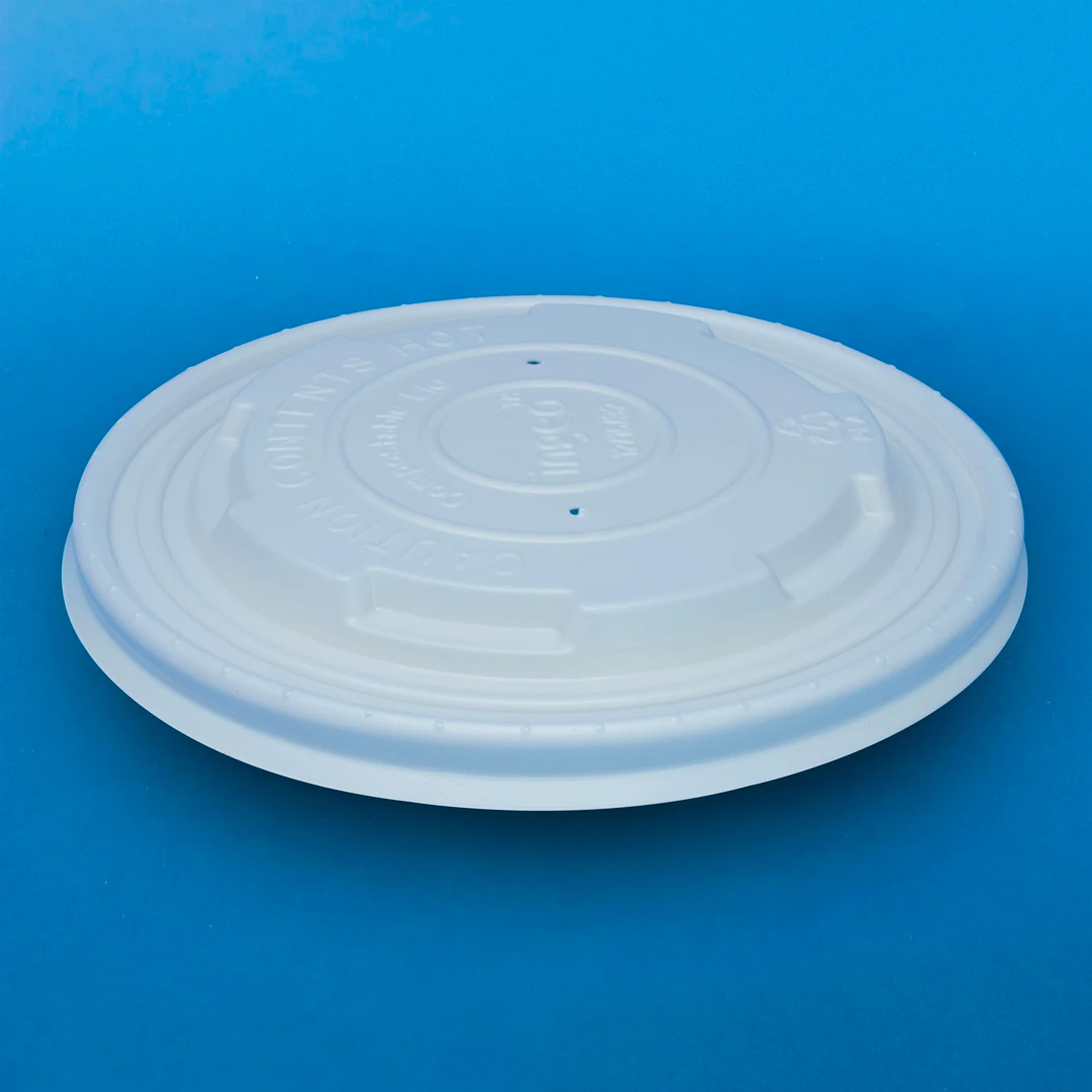 Tapa contenedor de PLA 12-32oz TCPLA12-32 - Desechable Biodegradable Entelequia