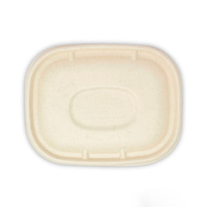 Tapa rectangular de paja de trigo para CF 32 oz / 48 oz - Desechables Biodegradables Entelequia®