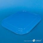 Tapa PLA Contenedor Rectangular Grande Liso TP10X8L - Desechable Biodegradable Entelequia 400 pzas