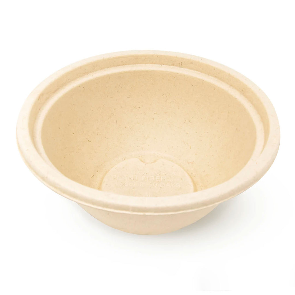 Tazón Paja de Trigo 32 oz TP32 - Desechables Biodegradables Entelequia® 125/500 pzas