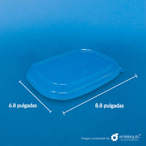 Tapa para Contenedor 32oz y 48oz PLA TPLA – Desechable Biodegradable Entelequia 400 pzas
