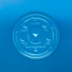 Tapa PLA plana 9 oz, 12 oz y 20 oz TPPLA12 - Desechables Biodegradables Entelequia® 100/1,000 pzas