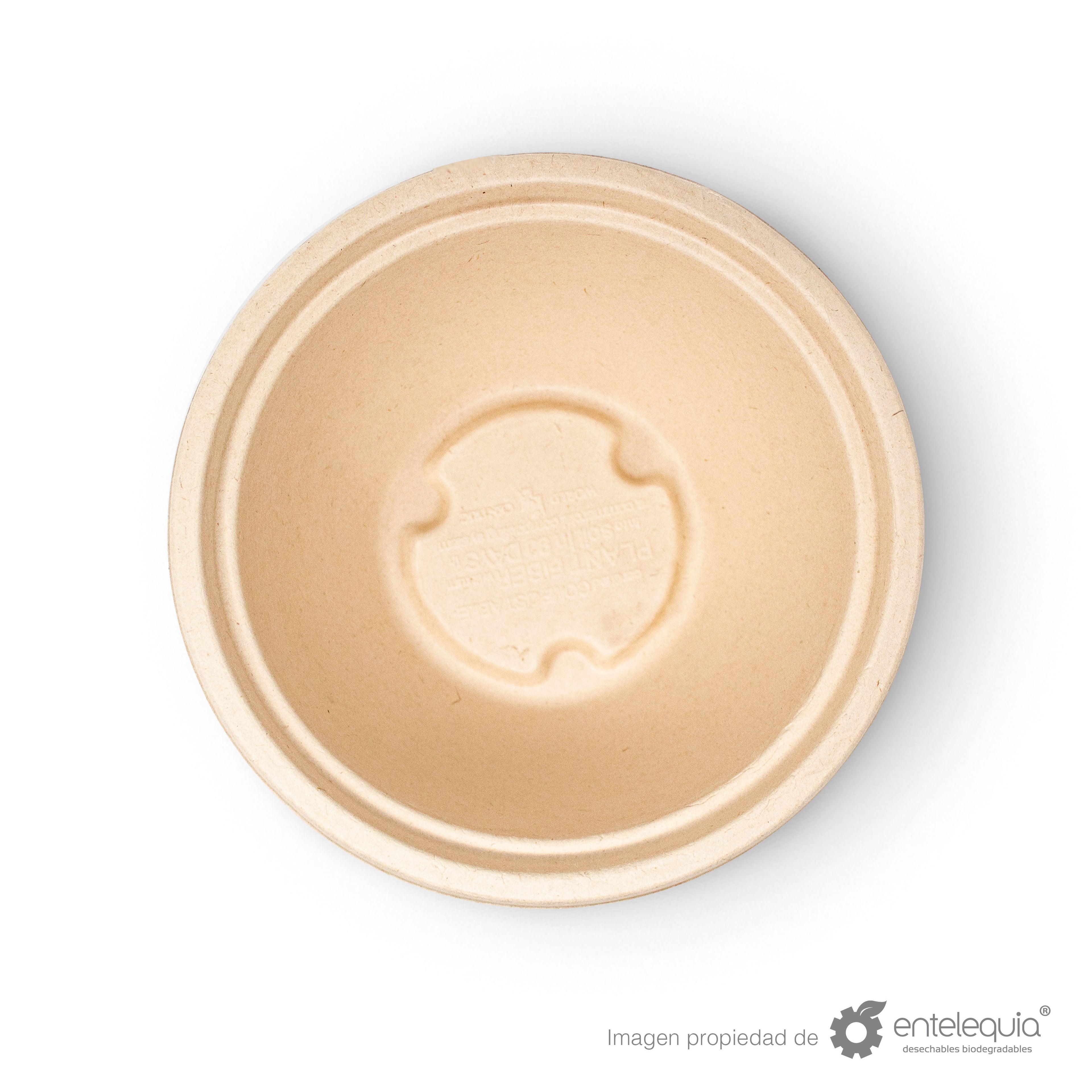 Tazón Paja de Trigo 32oz TP32 - Desechable Biodegradable Entelequia 500 pzas