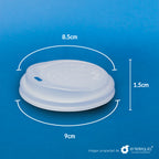 Tapa Vaso bebida caliente TVC PLA 10-20oz - 50/1,000 pzas