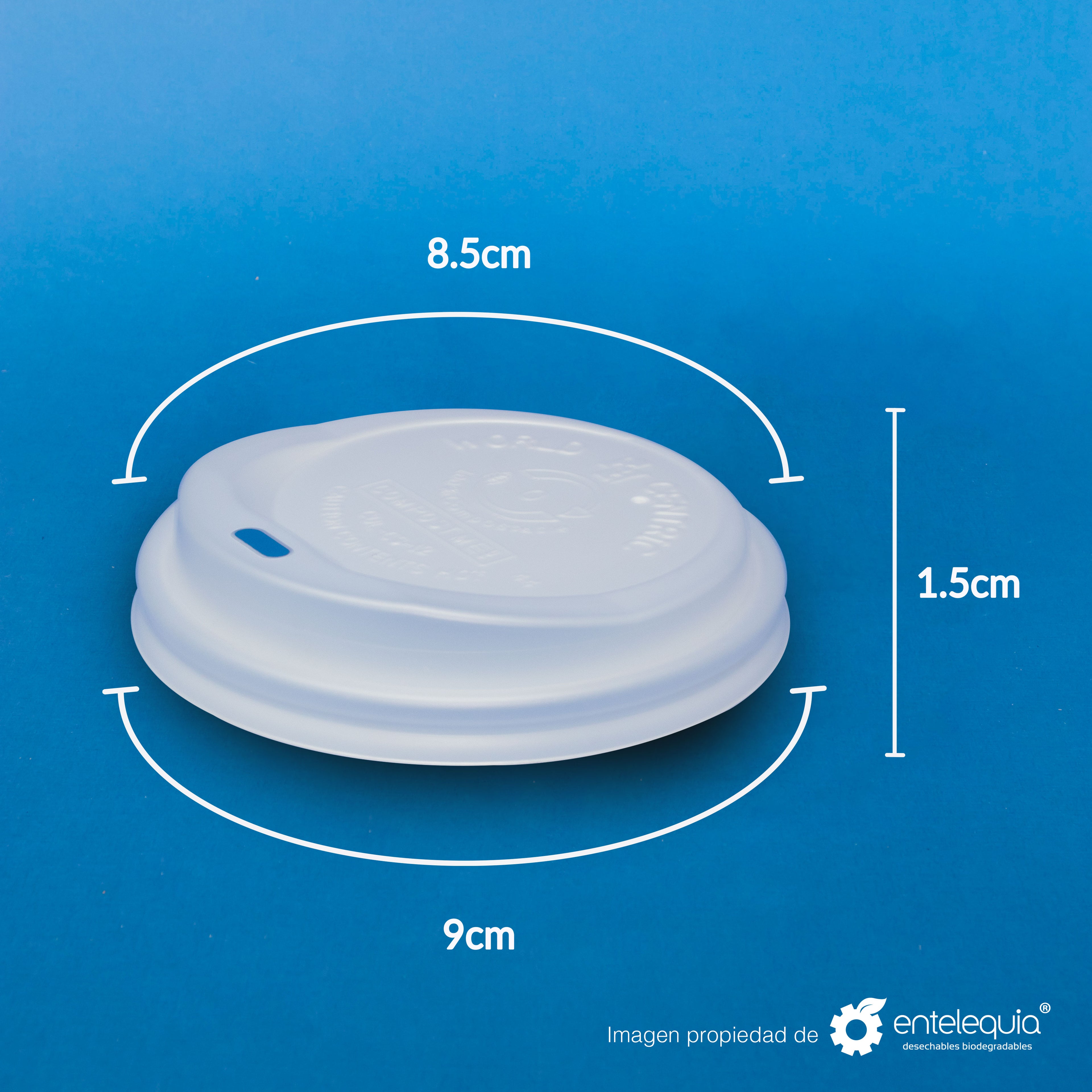 Tapa Vaso bebida caliente TVC PLA 10-20oz - 50/1,000 pzas
