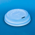 Tapa Vaso bebida caliente TVC PLA 8 oz - Desechables Biodegradables Entelequia® 50 / 1,000pzas