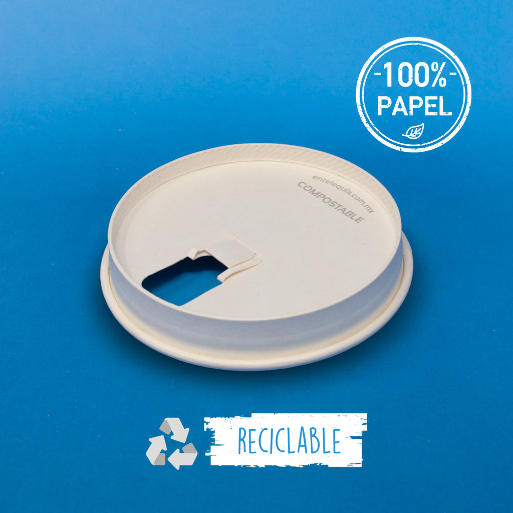 Tapa de papel para vaso bebida caliente de 10-20 onzas