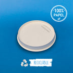 Tapa de papel para vaso bebida caliente de 8 onzas