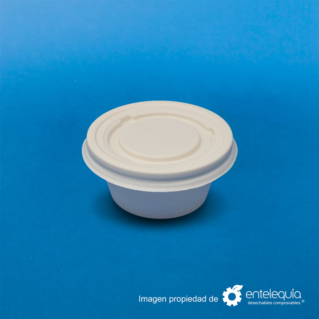Tapa de fécula de maíz para vaso soufflé de 2 onzas