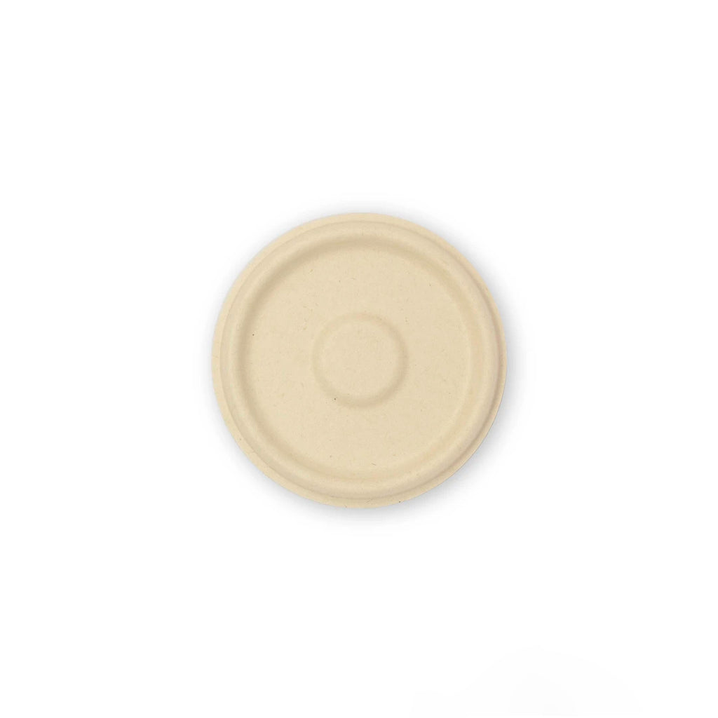 Tapa soufflé de Paja de Trigo para tazón de 4 oz- Desechables Biodegradables Entelequia®