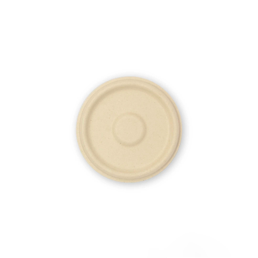 Tapa soufflé de Paja de Trigo para tazón de 4 oz- Desechables Biodegradables Entelequia®