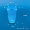 Vaso PLA bebida fría 32 oz VFPLA32 - Desechables Biodegradables Entelequia®
