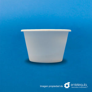 Vaso soufflé de fécula de maíz de 4 onzas