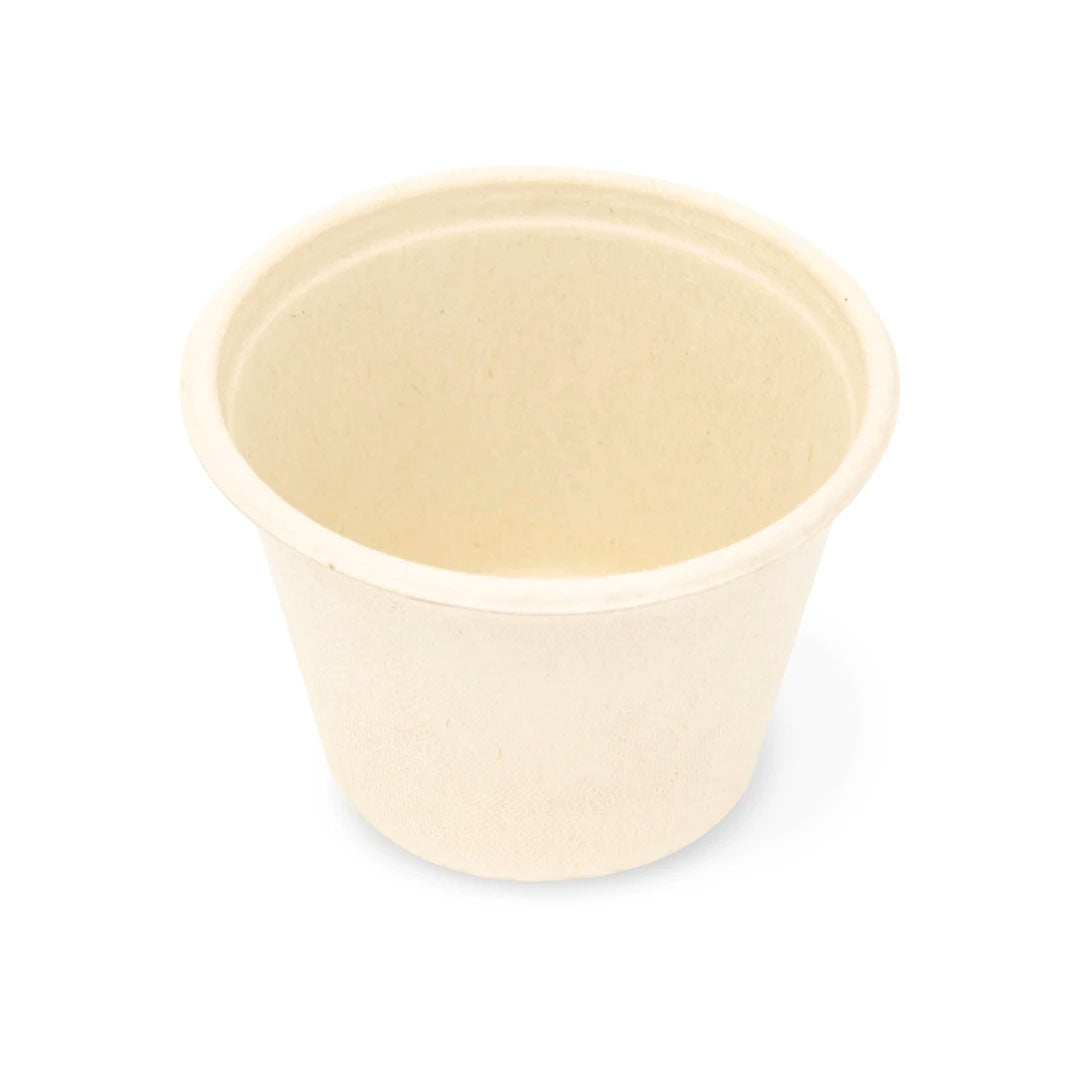 Tazón Paja de Trigo 4 oz TP4 - Desechables Biodegradables Entelequia® 1,000 pzas