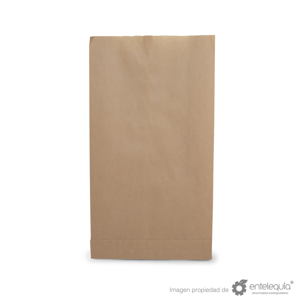 Bolsa de Kraft Galletera BG - Desechable Biodegradable Entelequia 50/1000 pzas