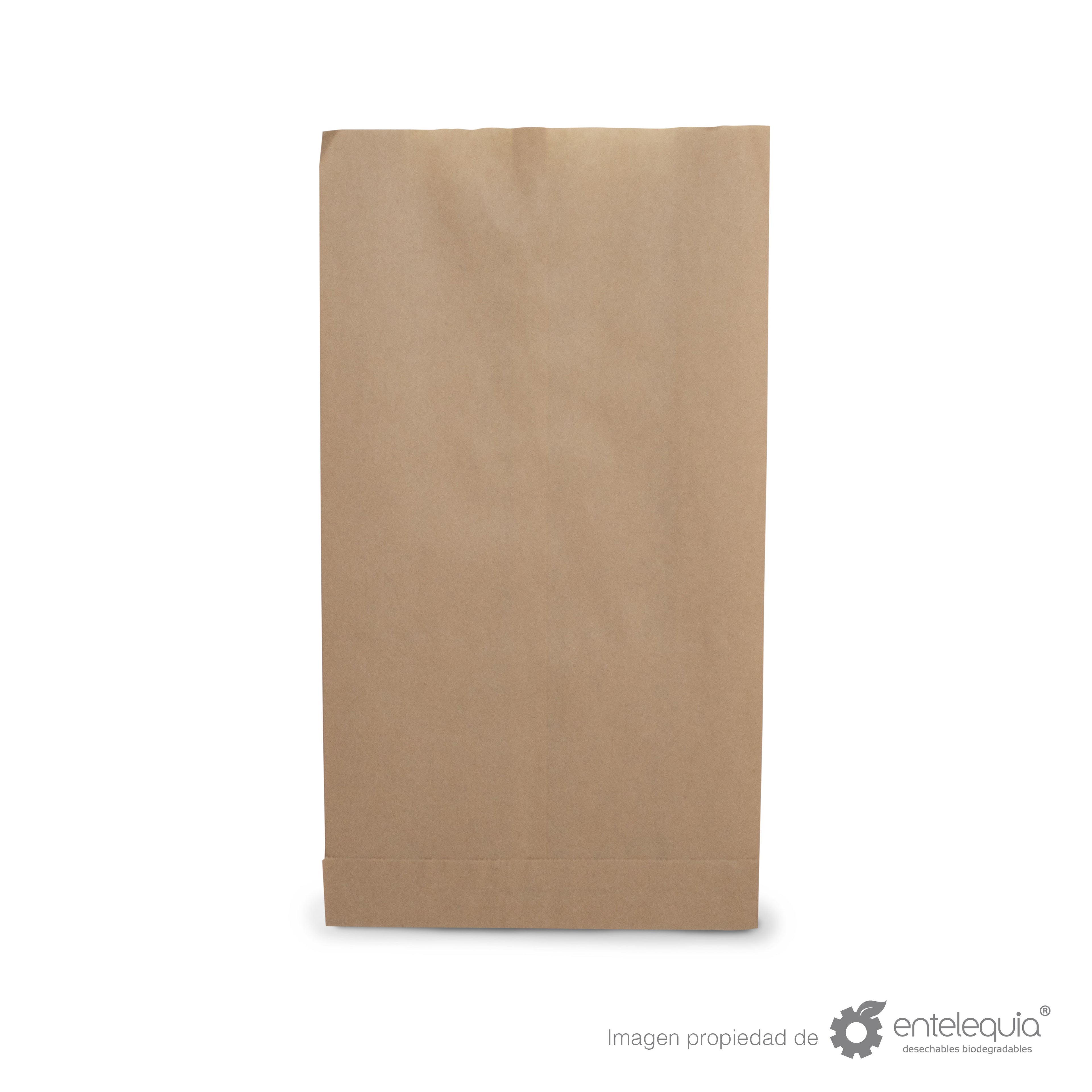 Bolsa de Kraft Galletera BG - Desechable Biodegradable Entelequia 50/1000 pzas