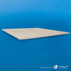 Plato cuadrado Paja de Trigo 10" - Desechable Biodegradable Entelequia 500 pzas